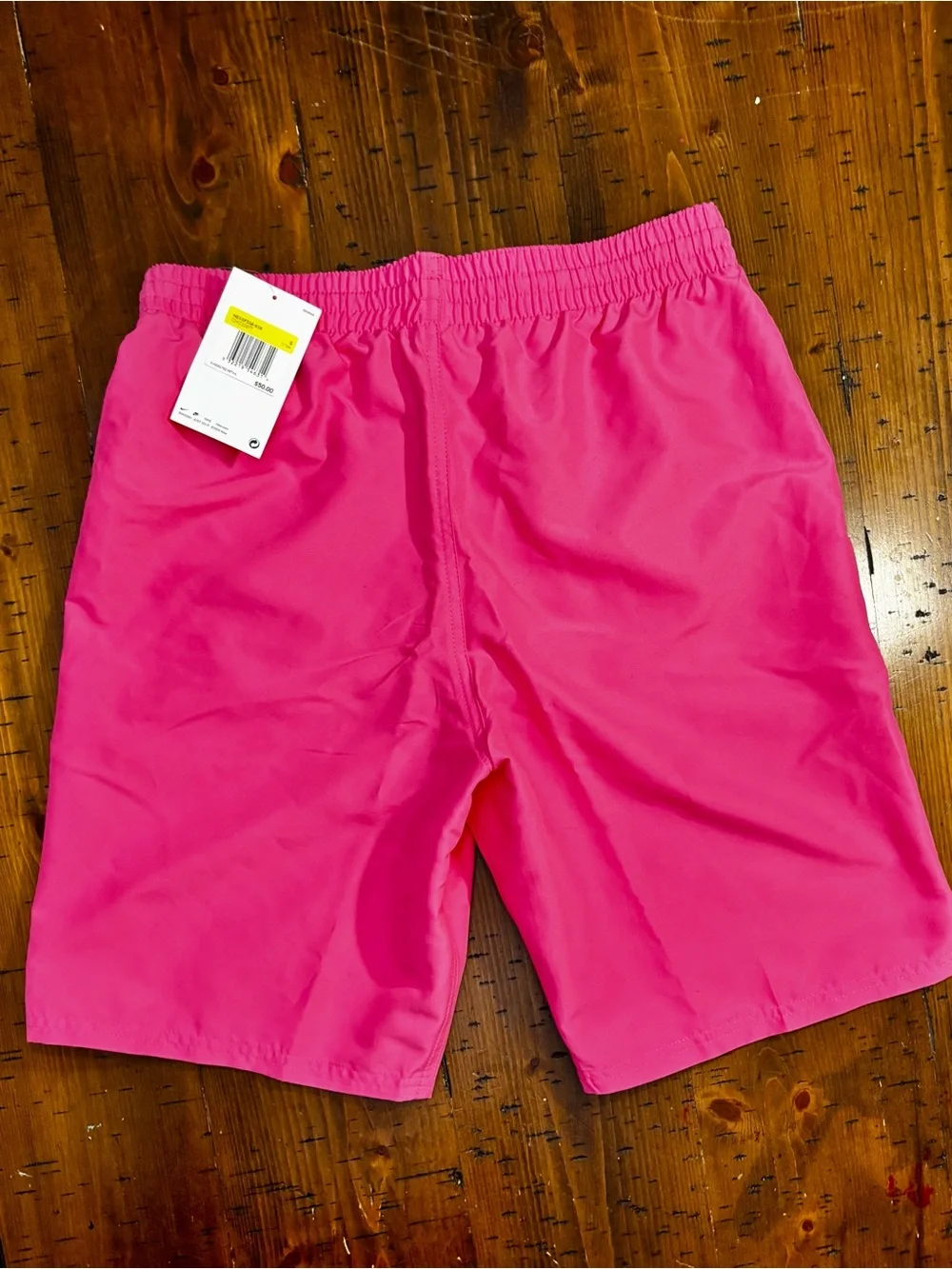 Nike Hot Pink Performance Shorts with White Swoosh